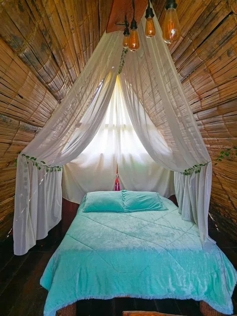 Interior de cabaña